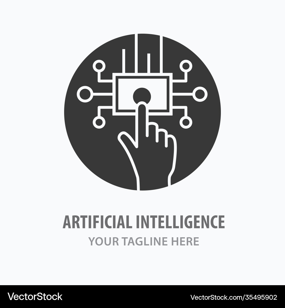 Künstliche Intelligenz Icon Künstliche Intelligenz Icon Vektorbild