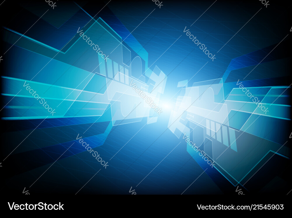 Abstract Speed Technology Background vector image