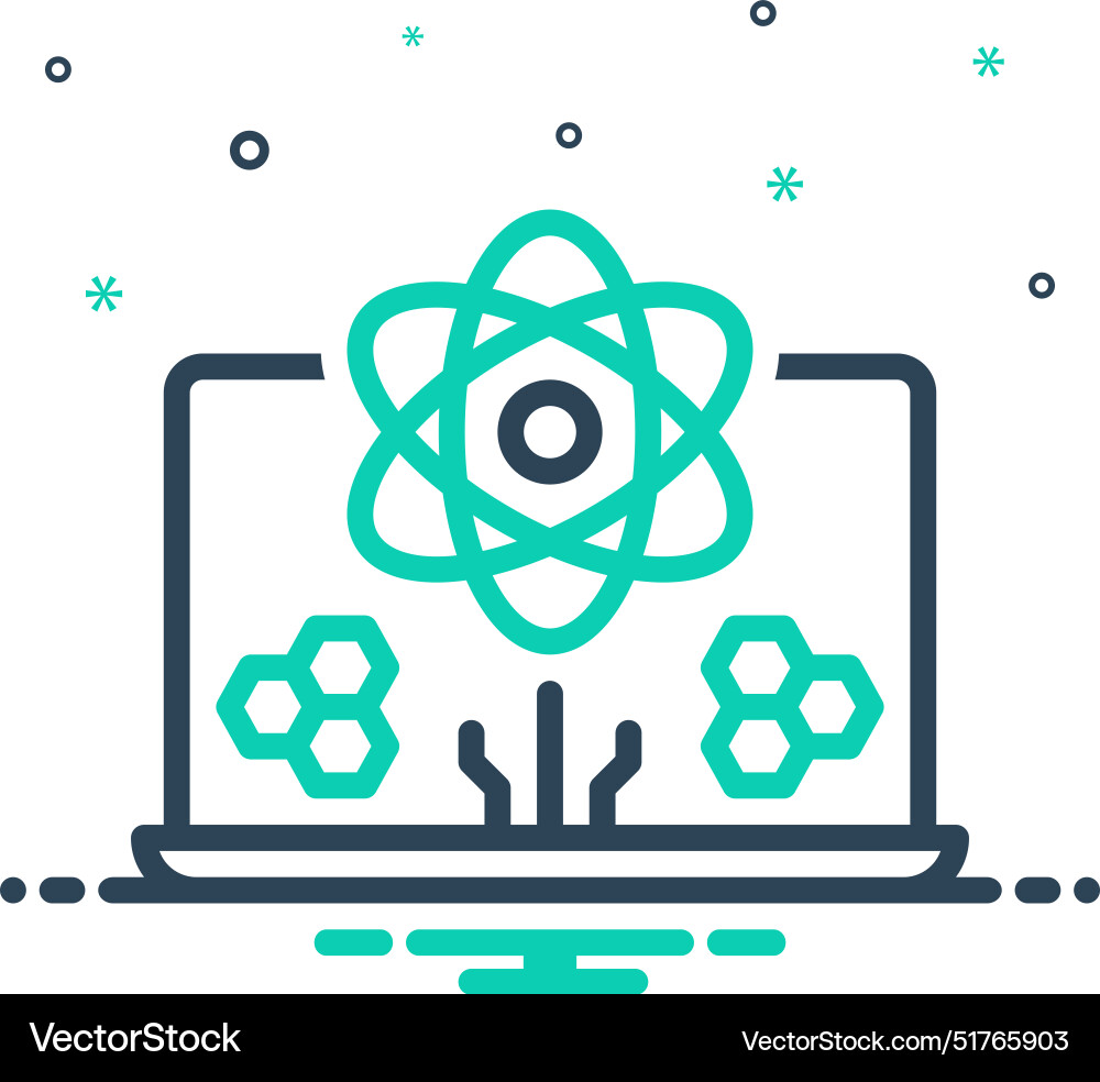 Computational Science Icon vector image