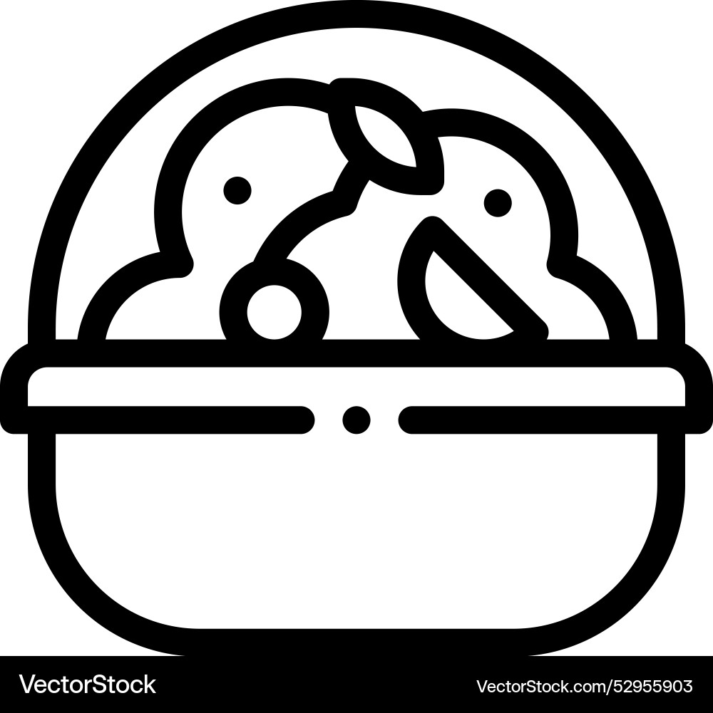 Diet icon thin linear style design isolated Diet icon thin linear style design isolated vector image