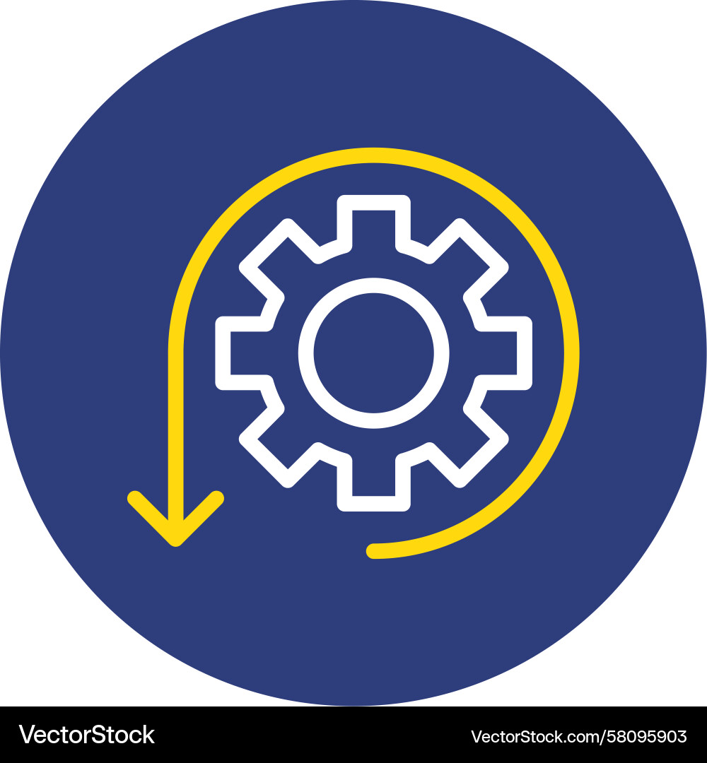 Dual Line Circle Icon - Agile Vector Image