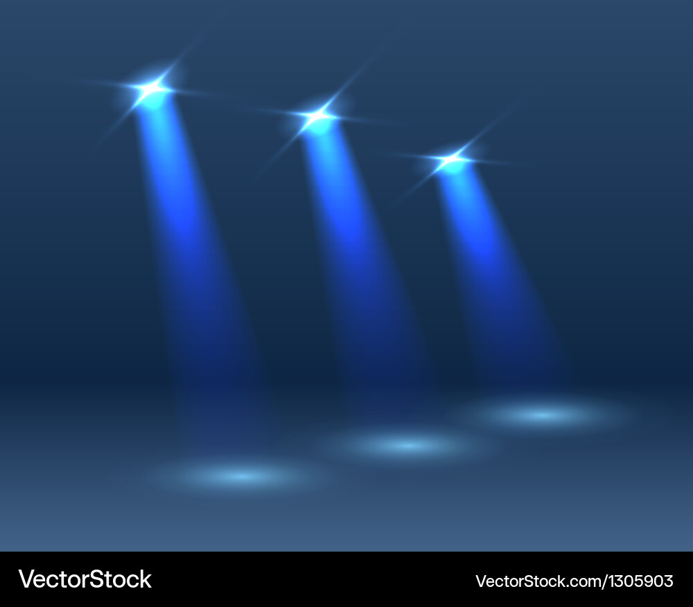 Dynamic Lighting Scene Vector Image