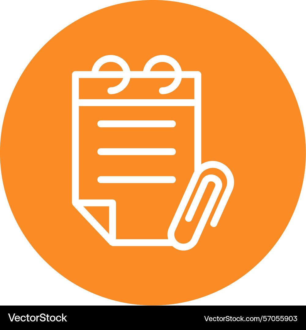 Memo line circle style icon design Vector Image