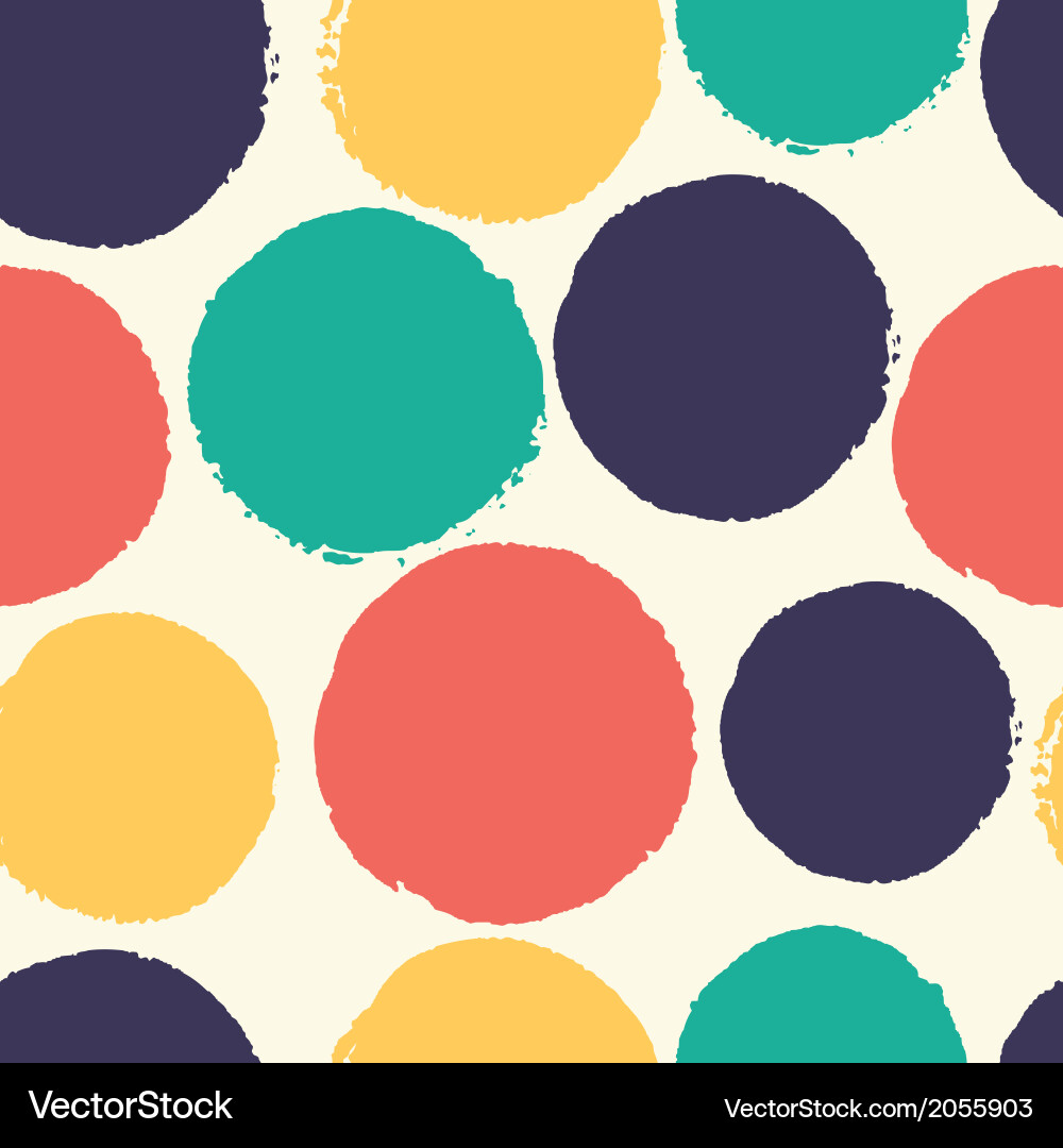 Watercolor Polka Dot Pattern vector image