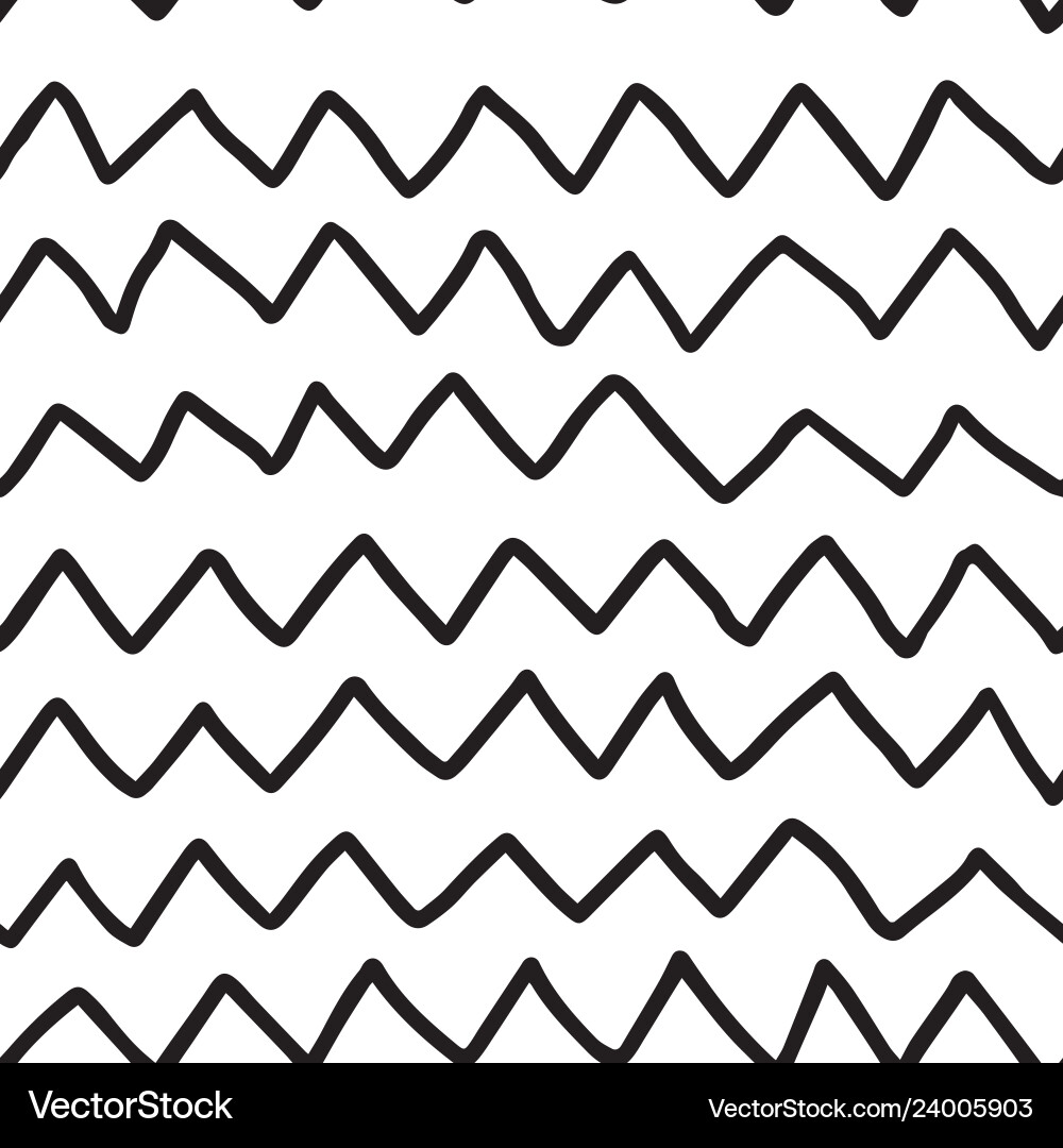 Zig Zag Scribble Pattern vector image
