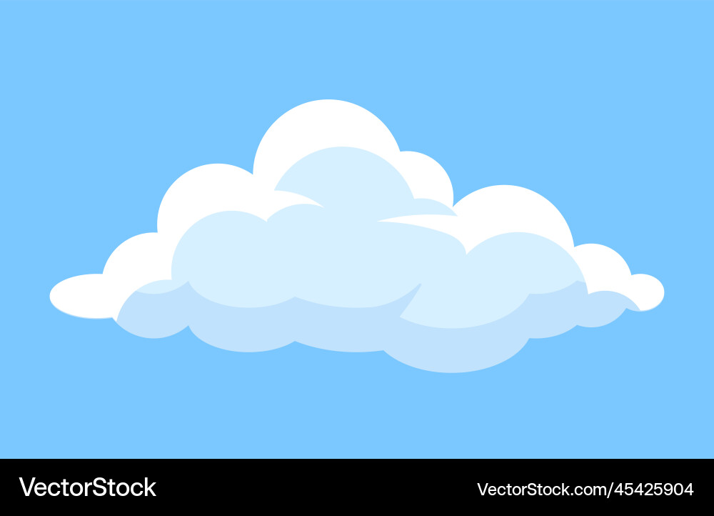 Cute cloud icon Royalty Free Vector Image - VectorStock