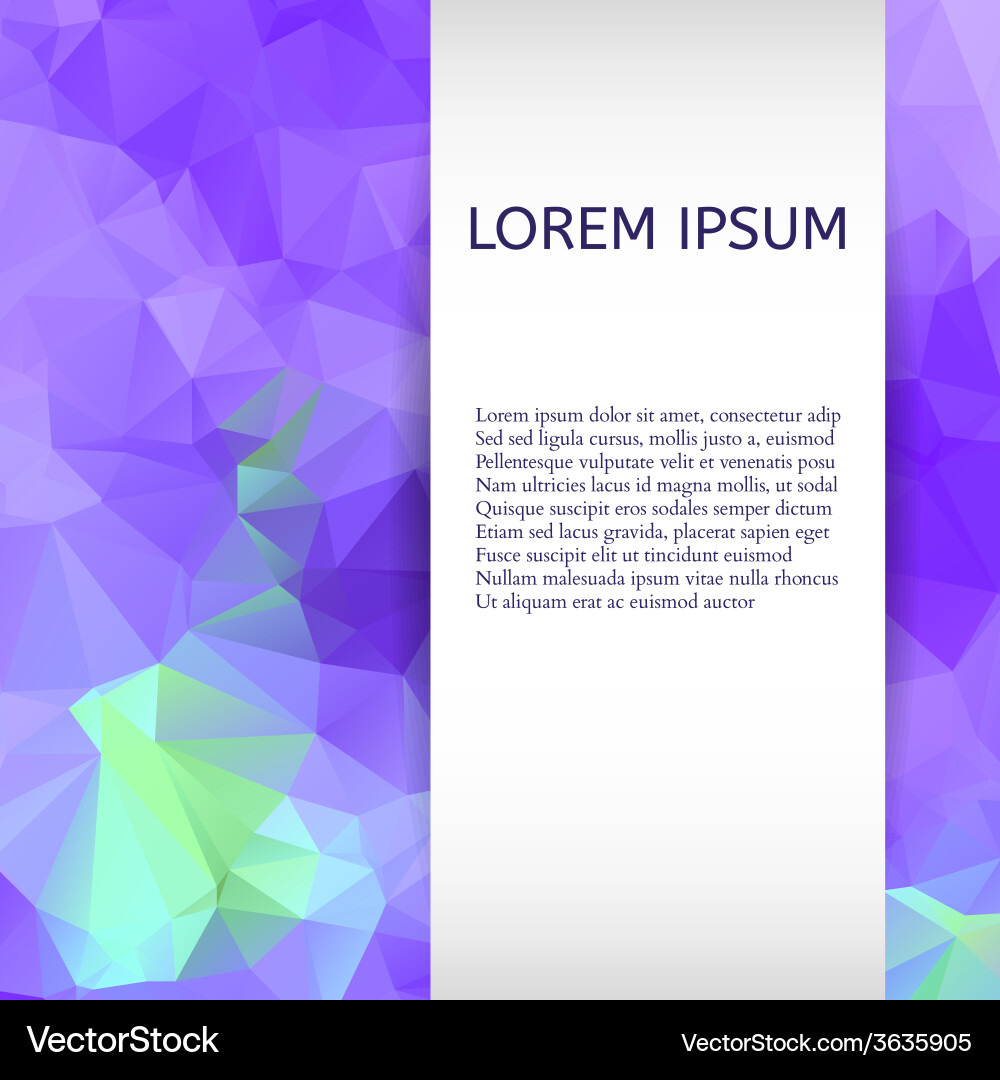 Abstract colorful triangles background vector image
