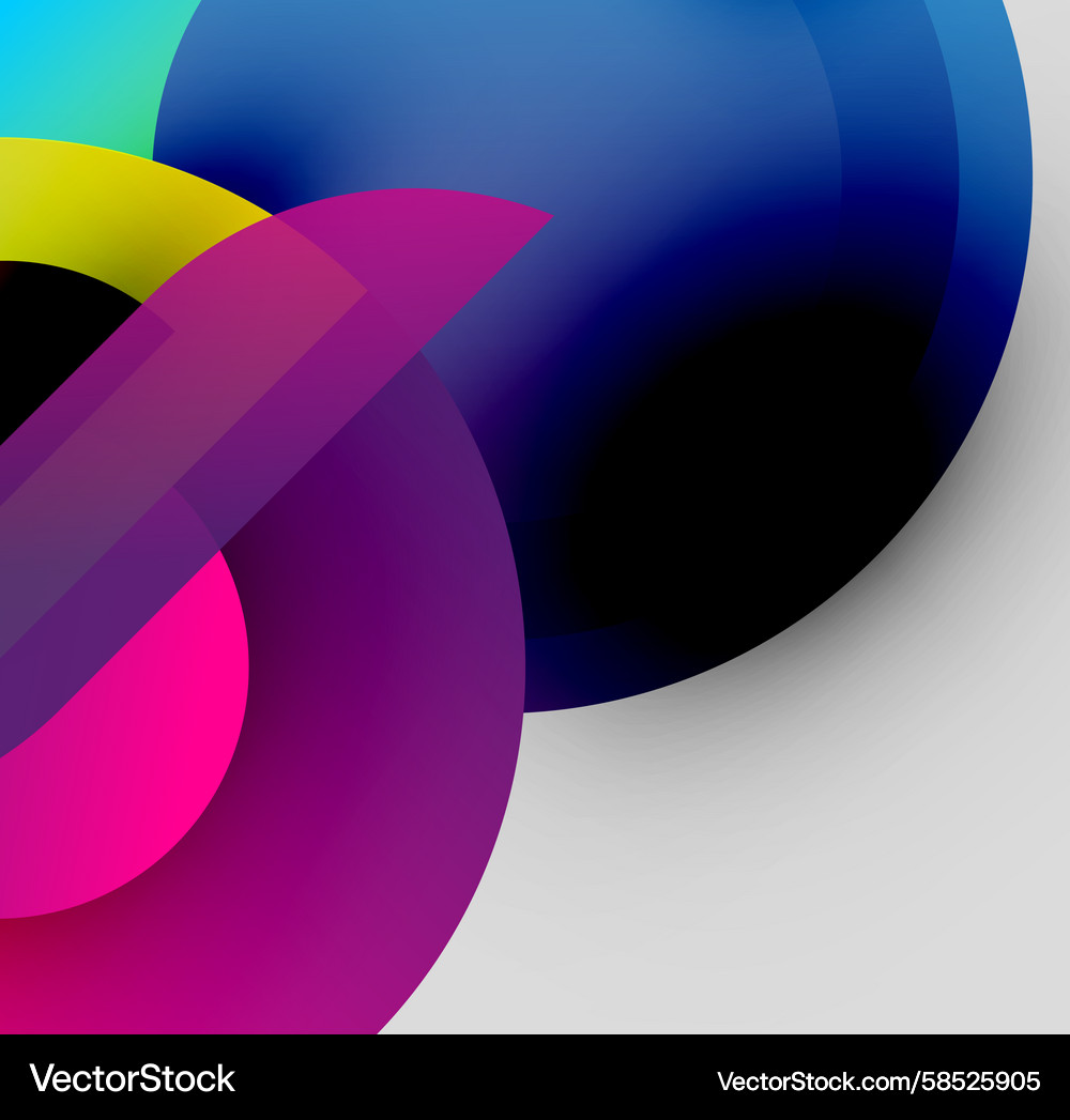 Abstract composition featuring overlapping Abstract composition featuring overlapping Vector Image