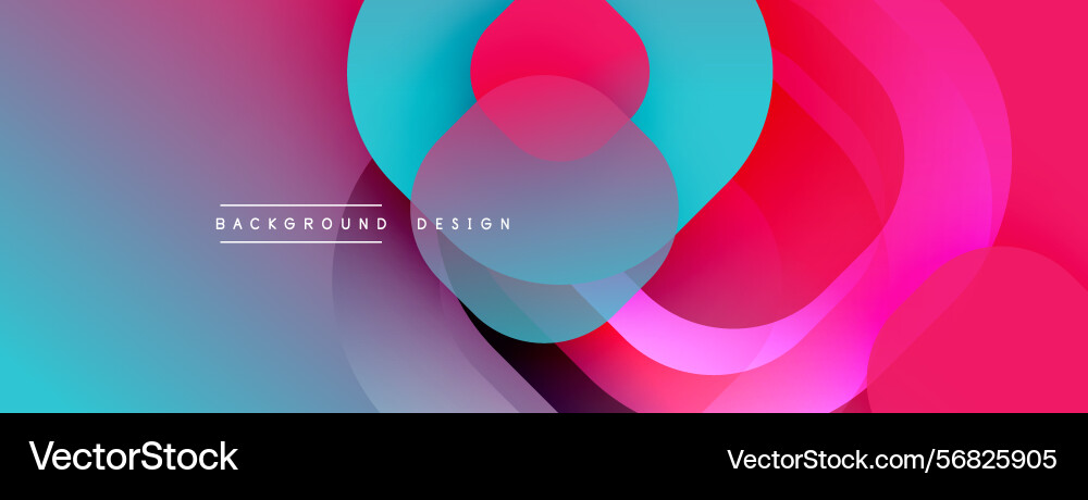 Abstract fluid shapes overlap creating vibrant Abstract fluid shapes overlap creating vibrant vector image