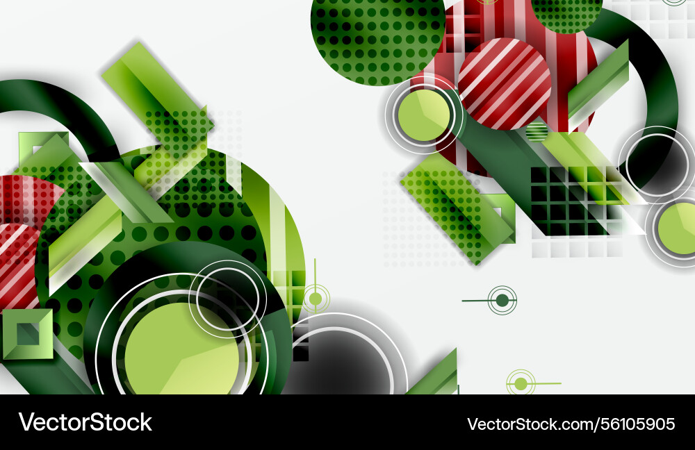 Complex geometric background with circles Complex geometric background with circles vector image