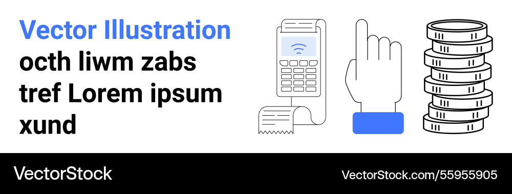 Digital payment transaction with nfc device Digital payment transaction with nfc device vector image