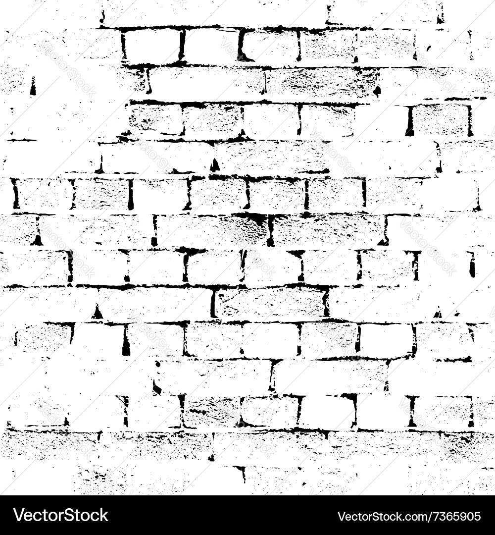 Grunge Brick Wall Texture vector image