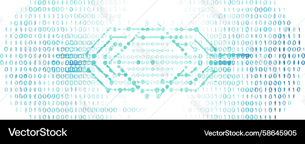 Hexagonal Data Grid Icon Vector Image