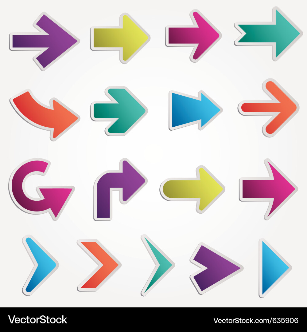 Arrows vector image