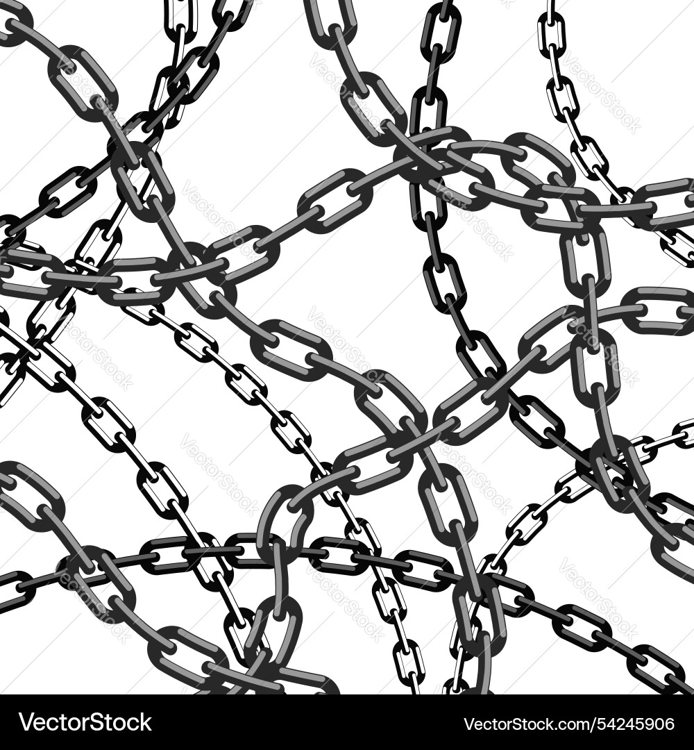 Chain pattern black background Vector Image
