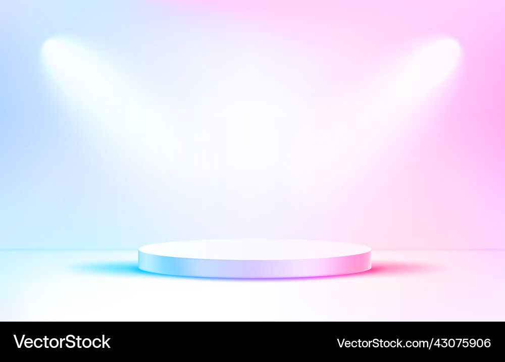 Holographic empty studio with two projectors 3d Holographic empty studio with two projectors 3d vector image