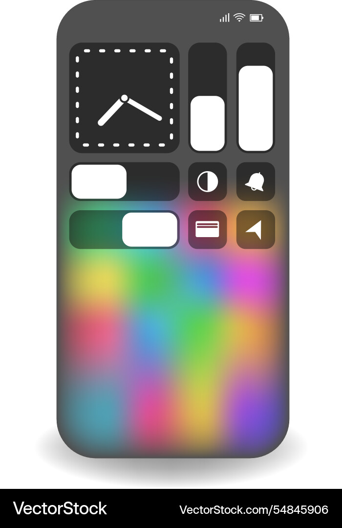 Modern user interface template with minimalist Vector Image