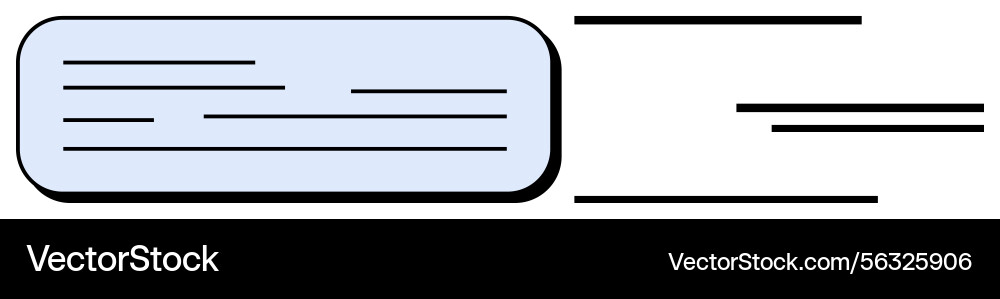 Structured Text Alignment Blocks vector image