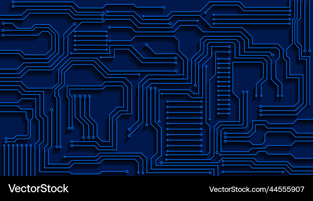 Digital Circuit Technology Background vector image