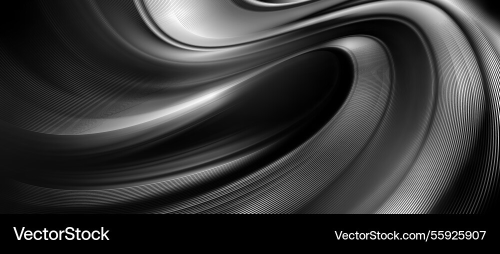 Dynamic Black Abstract Background Vector Image