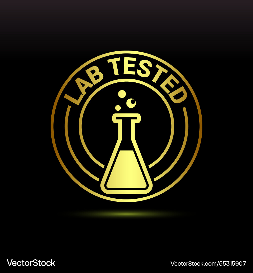 Lab tested icon laboratory testing product Lab tested icon laboratory testing product vector image