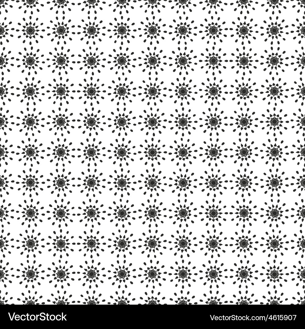 Seamless pattern with abstract flowers repeating Vector Image