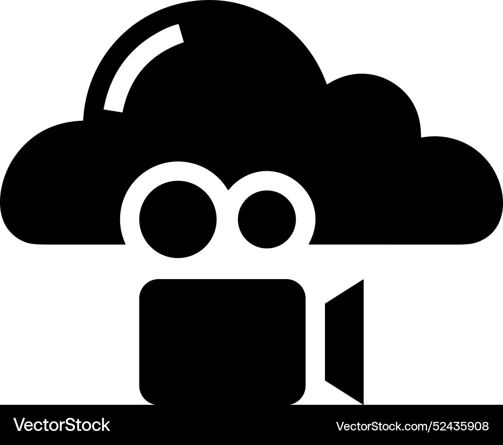 Cloud storage icon symbol image of the database Cloud storage icon symbol image of the database Vector Image