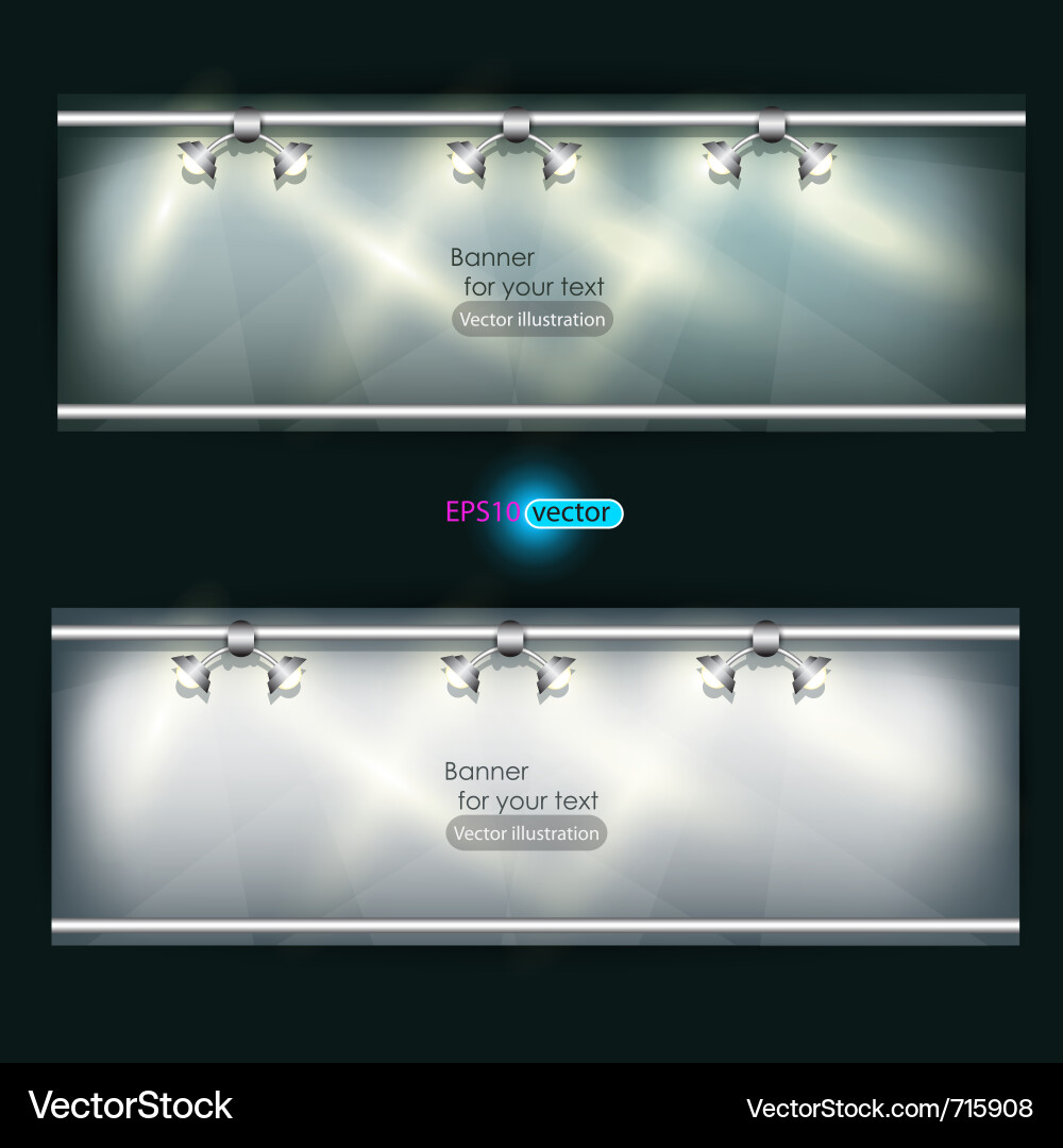 Empty Product Display with Lighting vector image