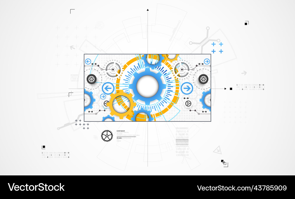 Abstract technology background communication vector image