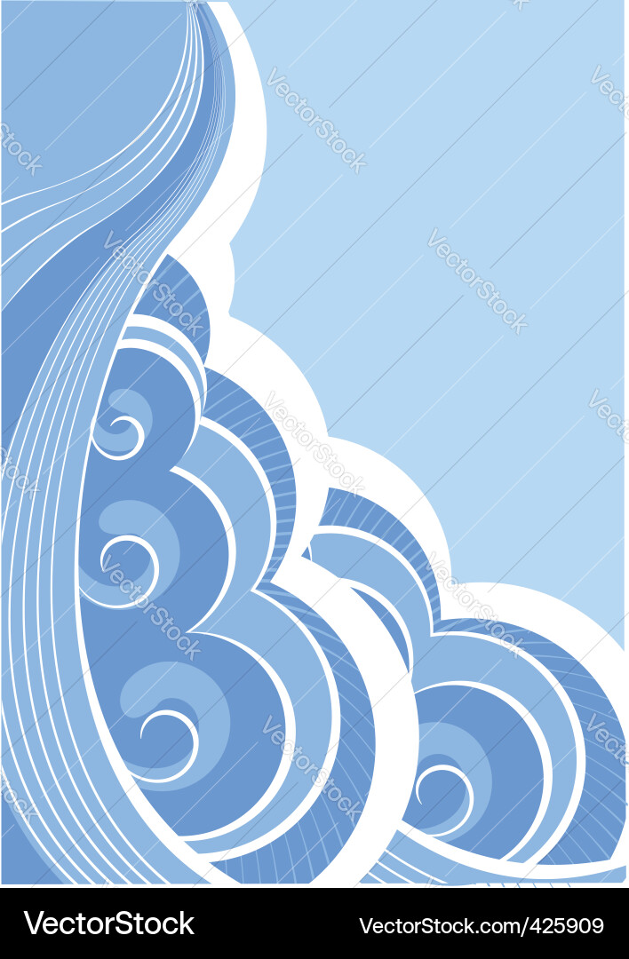 Abstract Wave Pattern Vector Image