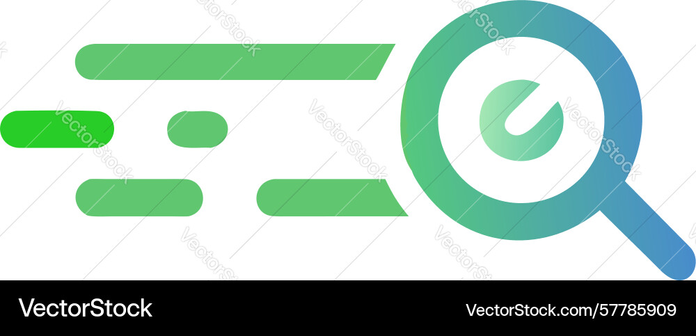 Dynamic search flow fast information design vector image