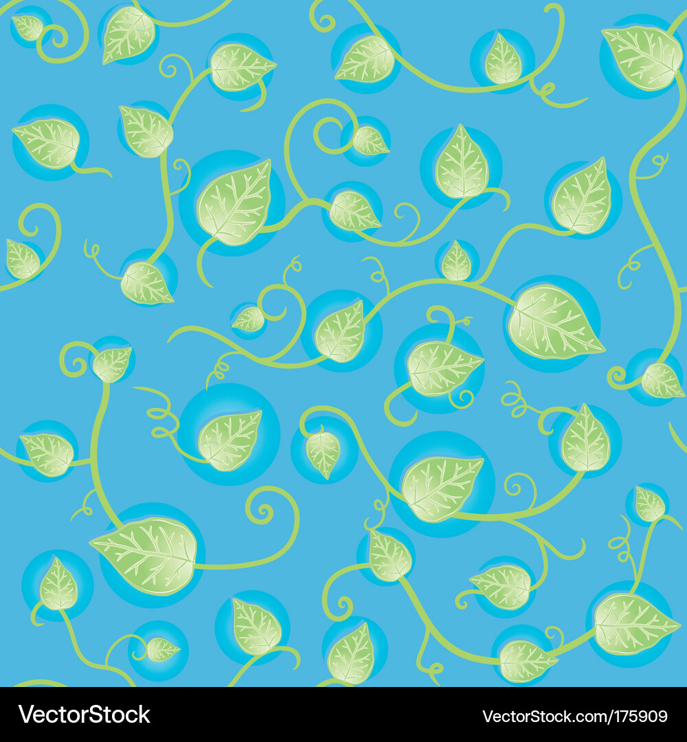 Fresh leafy seamless pattern Vector Image