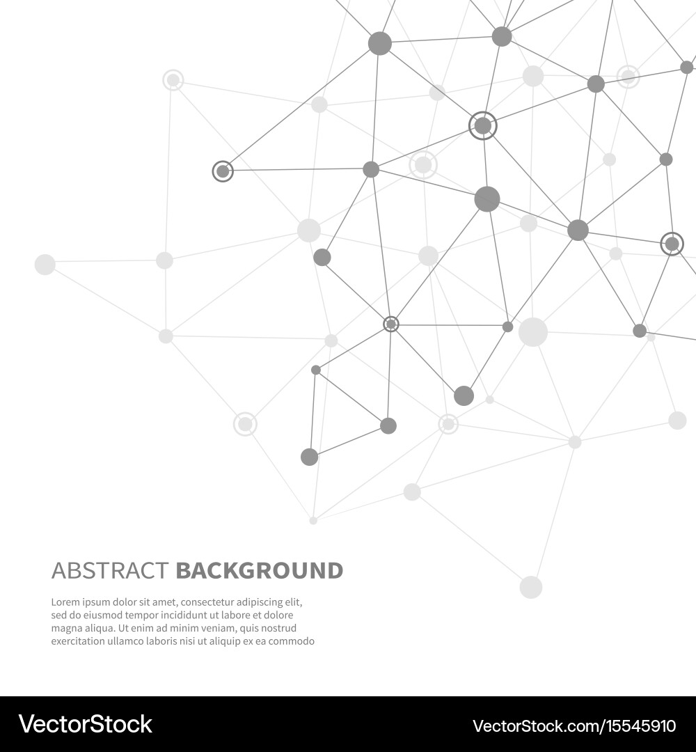 Modern Network Abstract Background vector image