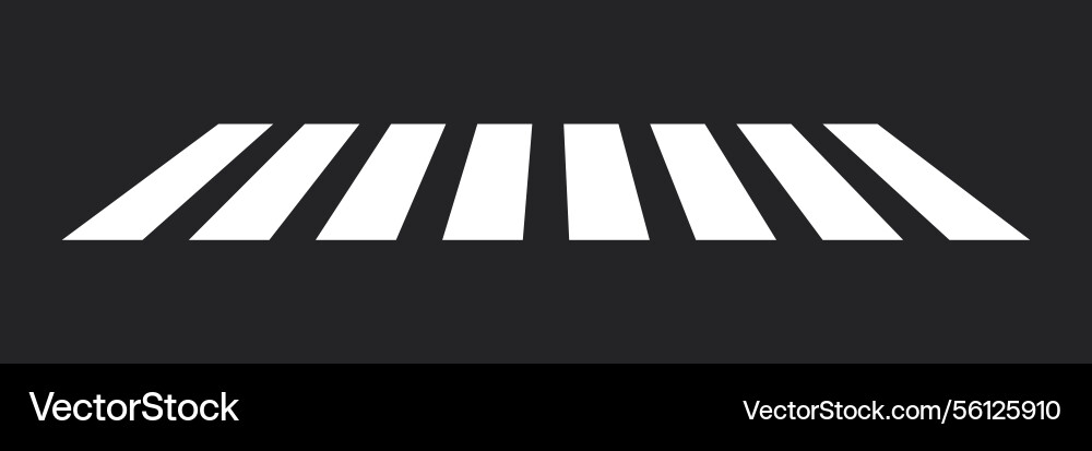 Zebra crosswalk icon street road cross sign Zebra crosswalk icon street road cross sign vector image