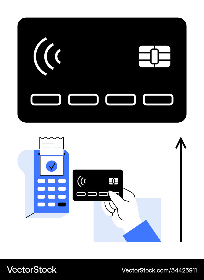Contactless payment simplifying transactions Vector Image