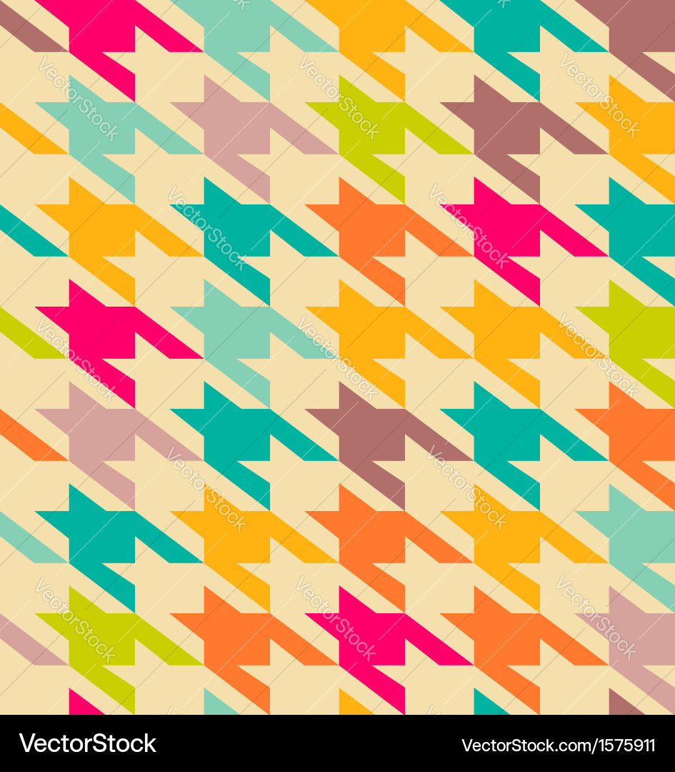 Elegant Houndstooth Pattern vector image