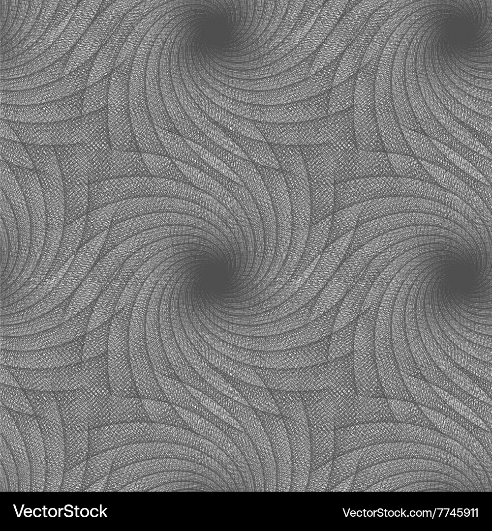 Monochrome seamless fractal pattern background Vector Image