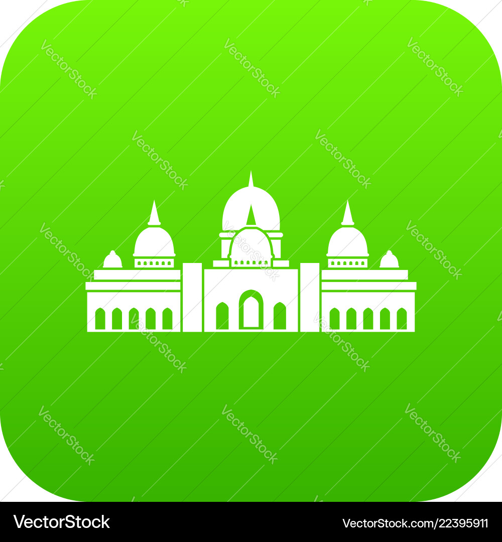 Sheikh zayed grand mosque uae icon digital green Sheikh zayed grand mosque uae icon digital green vektorbild