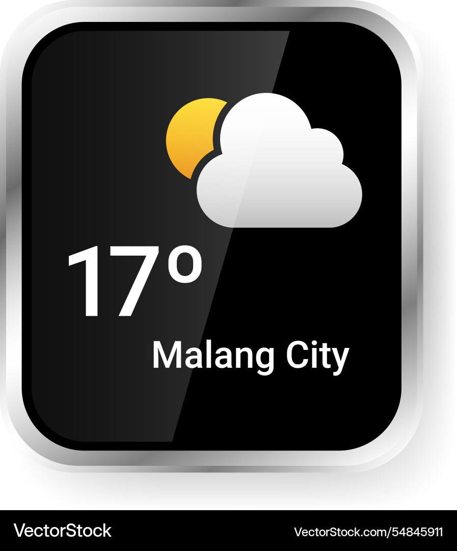 Weather information user interface design vector image