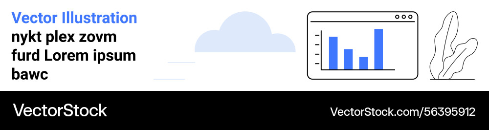 Data analytics displayed on a minimalist dashboard Data analytics displayed on a minimalist dashboard vector image