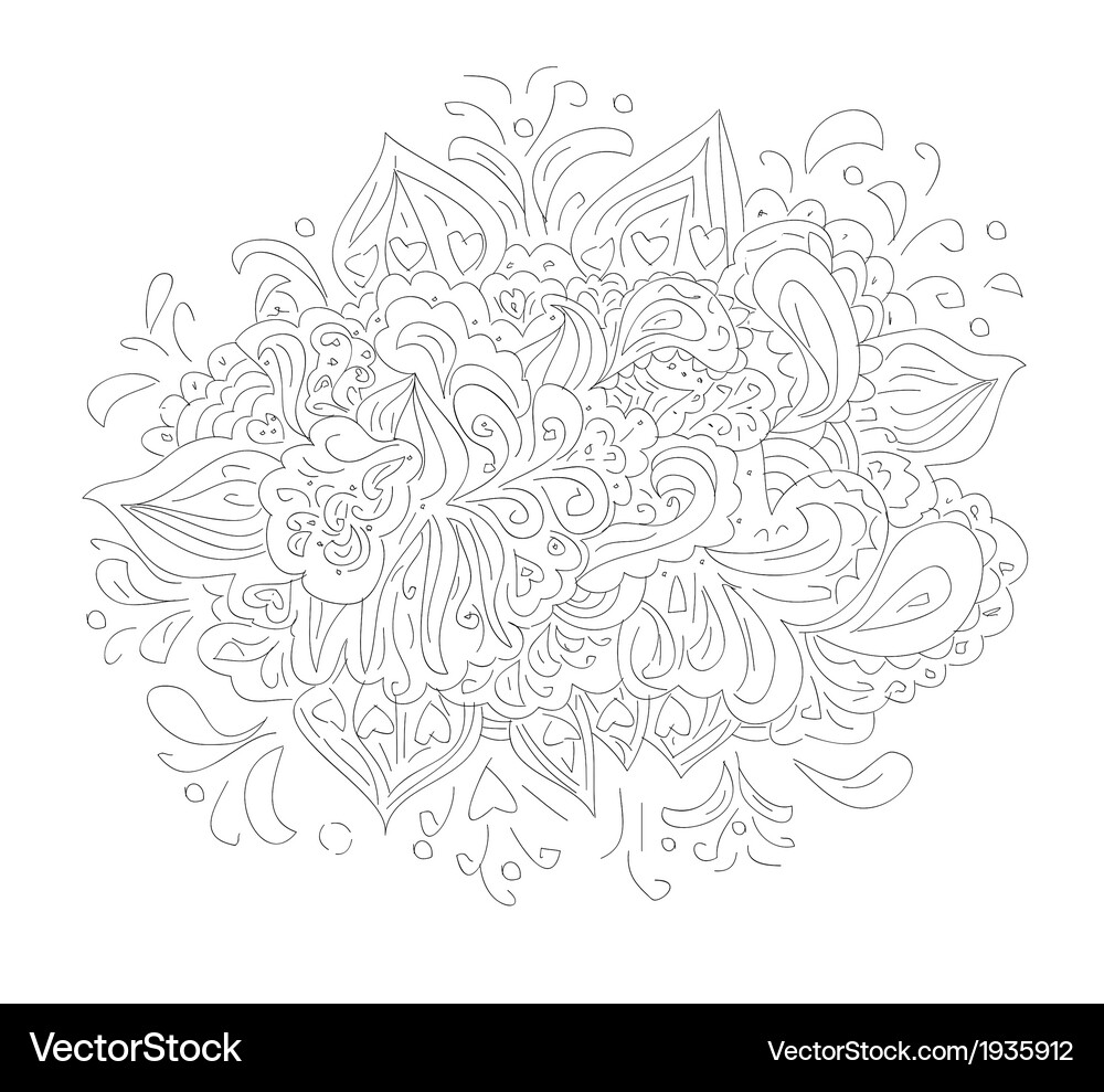 Floral design element pattern Vector Image