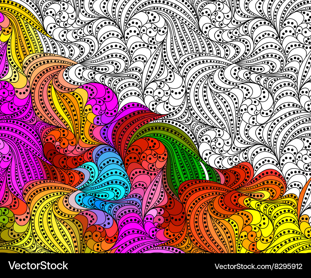 Intricate Fantasy Pattern vector image