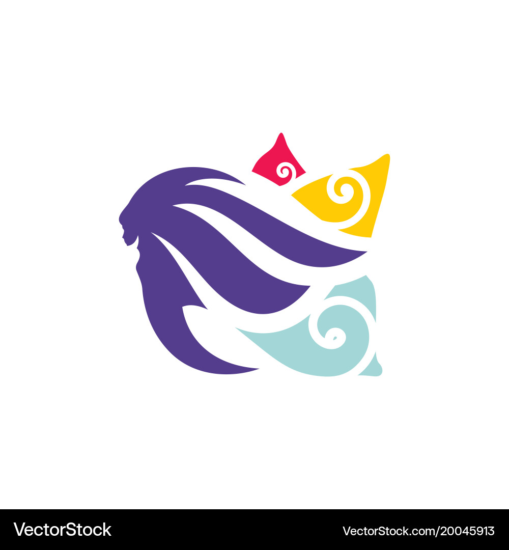Abstract Lady with Wings Vector Image