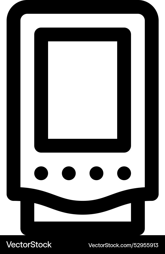 Digital assistant icon thin linear style design Digital assistant icon thin linear style design vector image