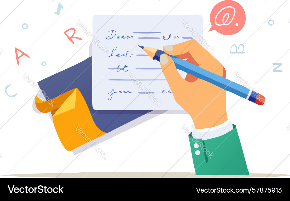 Digital signatures document approval process Vector Image