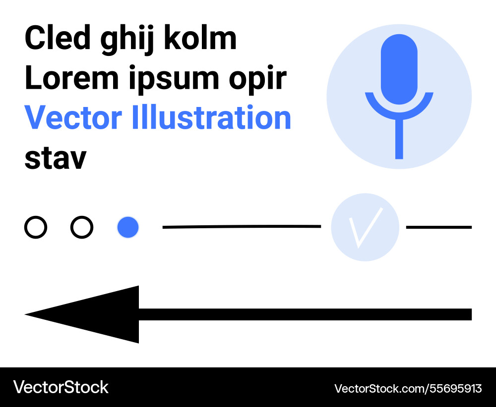Futuristic user interface elements featuring voice Futuristic user interface elements featuring voice vector image