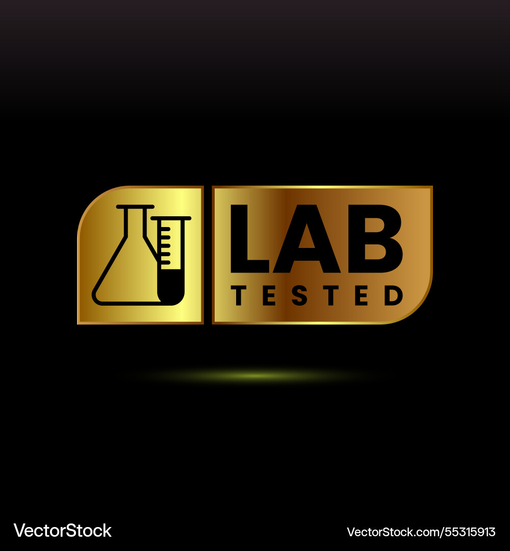 Lab tested icon laboratory testing product Lab tested icon laboratory testing product vector image
