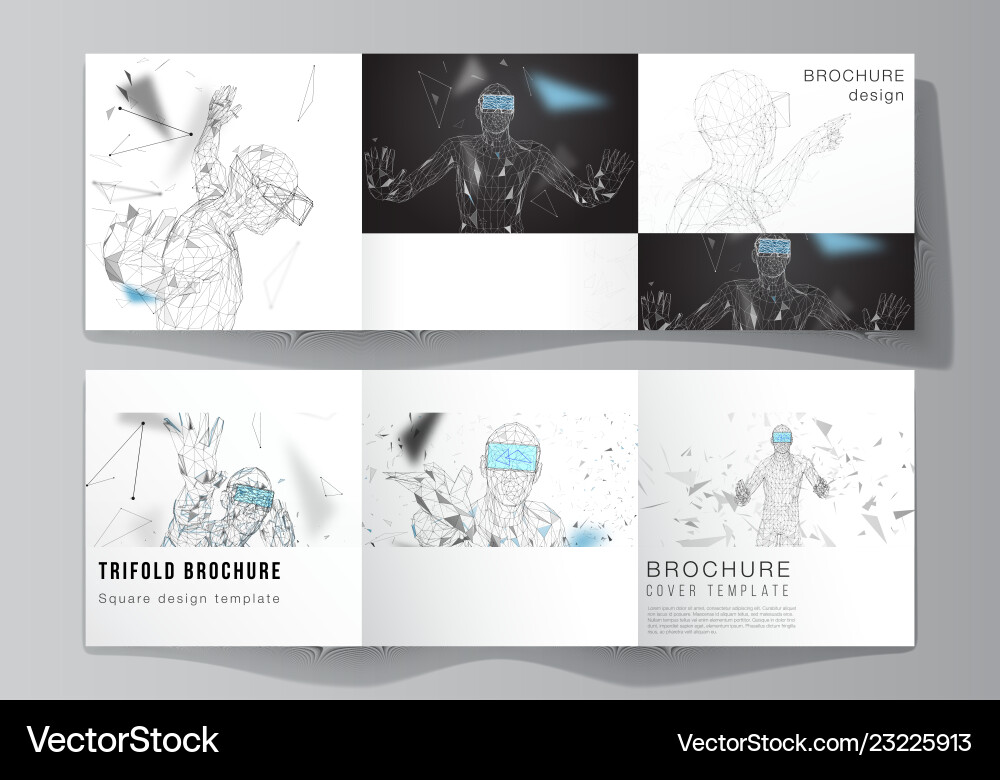 Minimal editable layout of two square Minimal editable layout of two square vector image