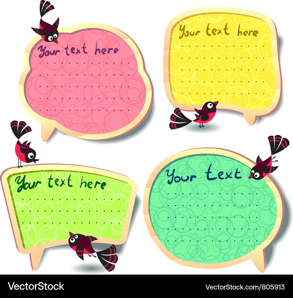 Speech bubbles Vector Image