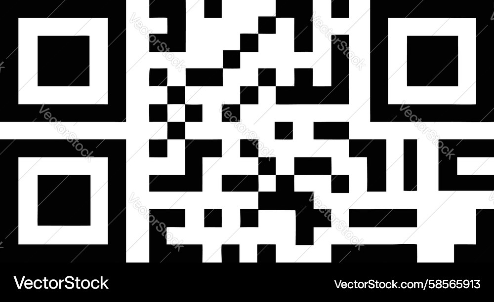 Standard QR Code Symbol Vector Image